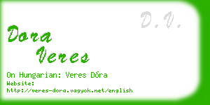dora veres business card